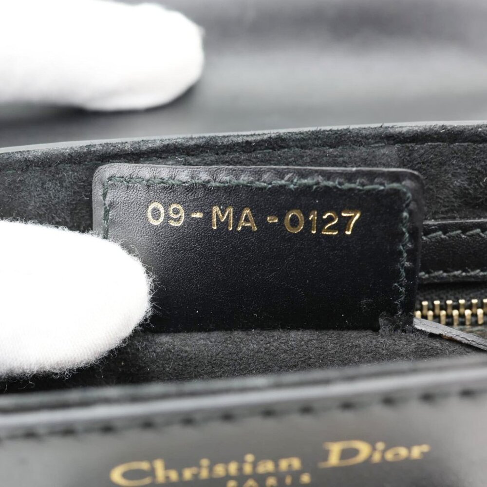 Christian Dior  D Fence Small Calfskin Leather Saddle Bag Black - Picture 15 of 15